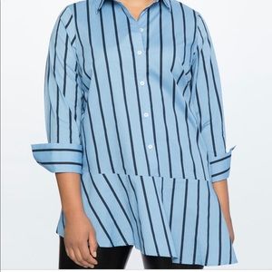 Eloquii Asymmetrical Hem Shirt